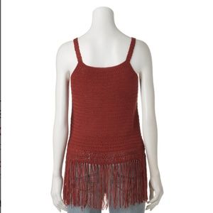 Fringe Sweater Tank